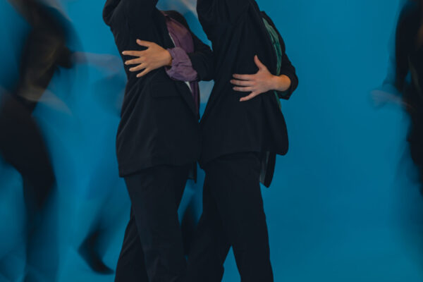 DSC03016 two femele dancers in suits choreography by tim rushton Men In Coats